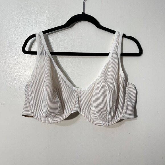 ThirdLove Unlined Shadow Stripe Scoop Bra‎ 44E - Picture 1 of 3